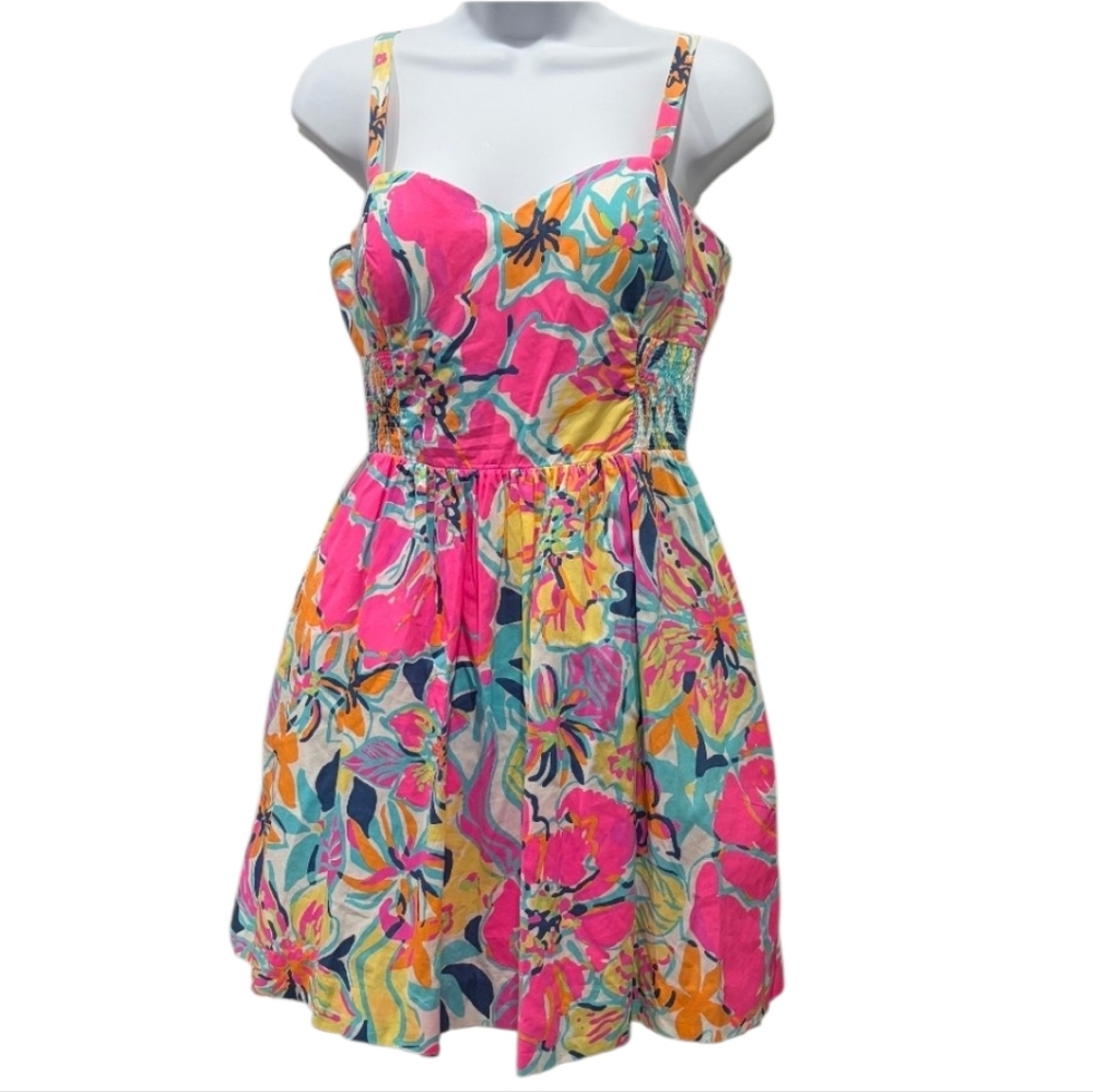 Lilly Pulitzer Pink Floral Sundress Sweetheart Style